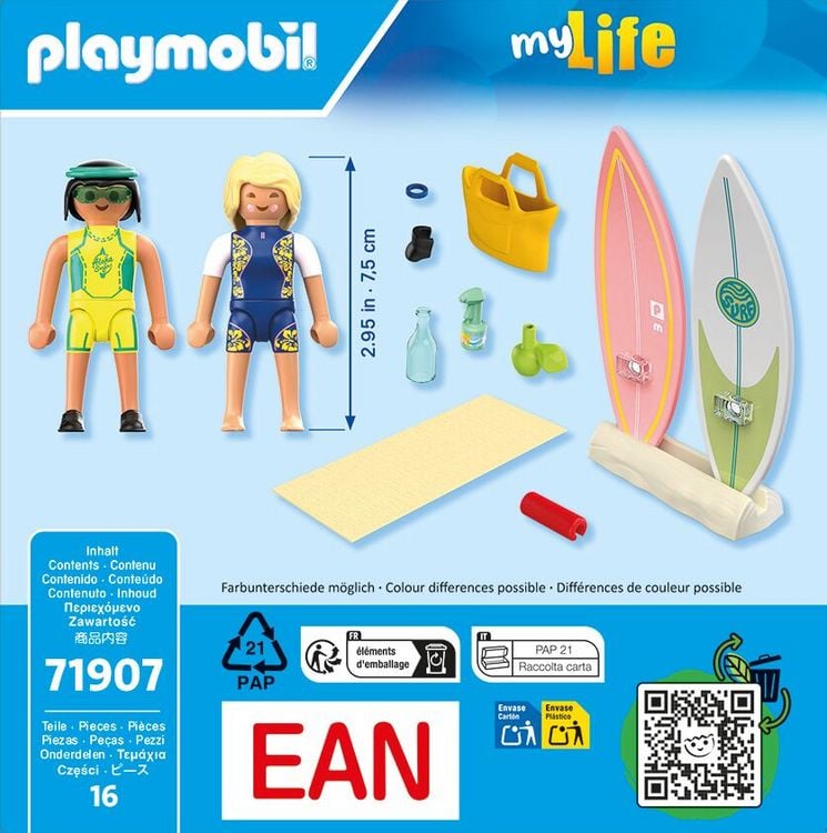 Produktbild: PLAYMOBIL 71907 Kleine Surfschule