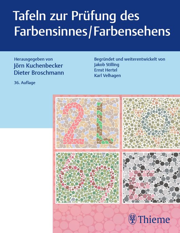 Produktbild: Tafeln zur Pr&uuml;fung des Farbensinnes / Farbensehens