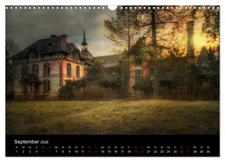 Produktbild: Auch von au&szlig;en haben Lost Places ihren Charme (Wandkalender 2026 DIN A3 quer), CALVENDO Monatskalender