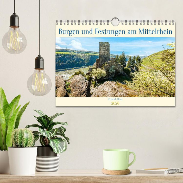 Produktbild: Burgen und Festungen am Mittelrhein (Wandkalender 2026 DIN A4 quer), CALVENDO Monatskalender