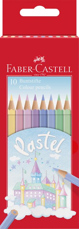 Produktbild: Faber-Castell Buntstifte Castle, Pastell, 10er Set