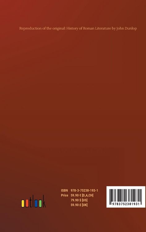 Produktbild: History of Roman Literature