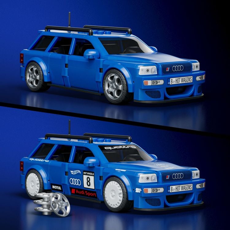 Produktbild: Mattel Brick Shop HW SPEED SERIES AUDI