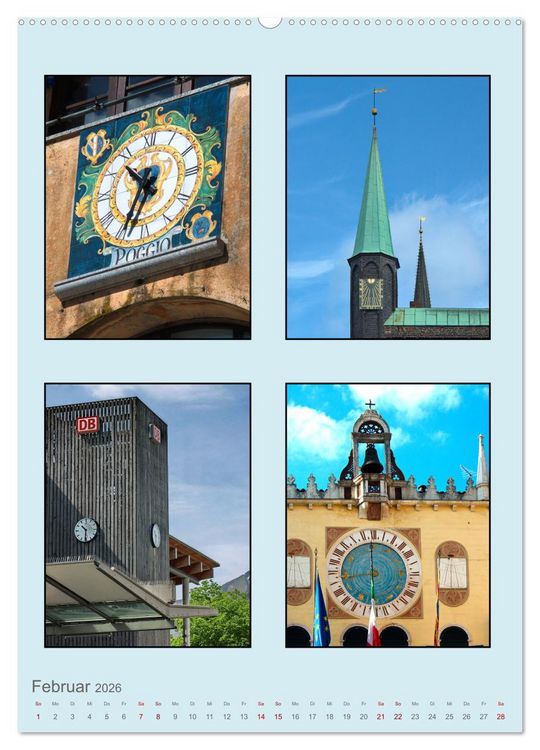 Produktbild: Uhr-Zeiten (Wandkalender 2026 DIN A2 hoch), CALVENDO Monatskalender