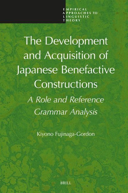 Produktbild: The Development and Acquisition of Japanese Benefactive Constructions