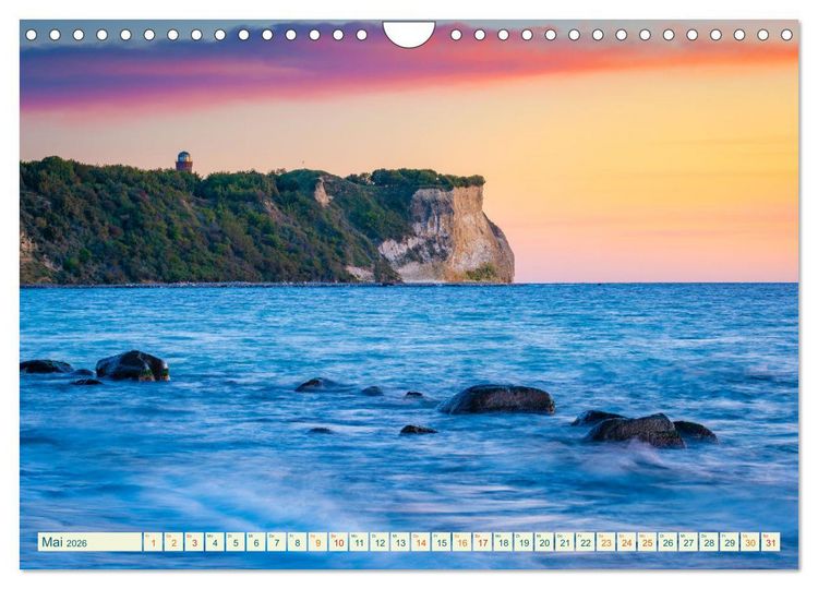 Produktbild: Insel R&uuml;gen - Malerische Kreidek&uuml;ste (Wandkalender 2026 DIN A4 quer), CALVENDO Monatskalender