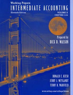 Produktbild: Intermediate Accounting, Chapters 15-24, Working Papers