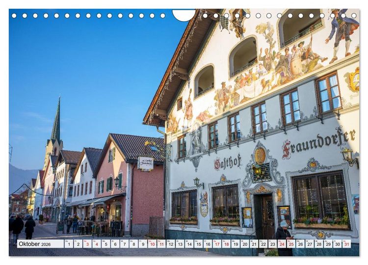 Produktbild: Garmisch-Partenkirchen mit Zugspitze und Eibsee (Wandkalender 2026 DIN A4 quer), CALVENDO Monatskalender
