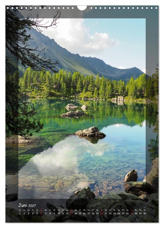 Produktbild: Bergwelten Wandkalender (Wandkalender 2027 DIN A3 hoch), CALVENDO Monatskalender