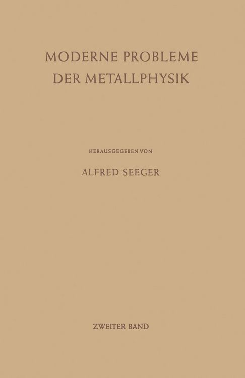 Produktbild: Moderne Probleme der Metallphysik