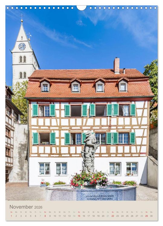 Produktbild: MEERSBURG UND KONSTANZ Historie am Bodensee (Wandkalender 2026 DIN A3 hoch), CALVENDO Monatskalender