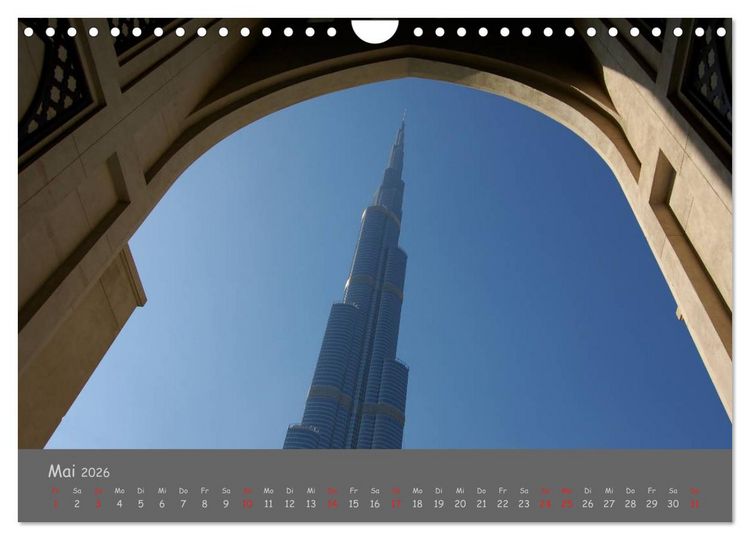 Produktbild: Dubai. Glanz unter der Sonne Arabiens (Wandkalender 2026 DIN A4 quer), CALVENDO Monatskalender