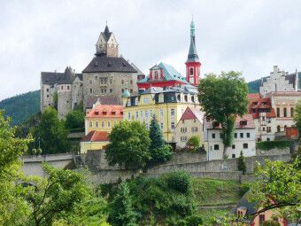 Produktbild: CALVENDO Puzzle Elbogen, Loket, das b&ouml;hmische Rothenburg in Tschechien | 1000 Teile Lege-Gr&ouml;&szlig;e 64x48cm Foto-Puzzle f&uuml;r gl&uuml;ckliche Stunden