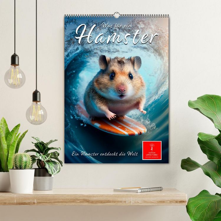 Produktbild: Was f&uuml;r ein Hamster (Wandkalender 2026 DIN A2 hoch), CALVENDO Monatskalender