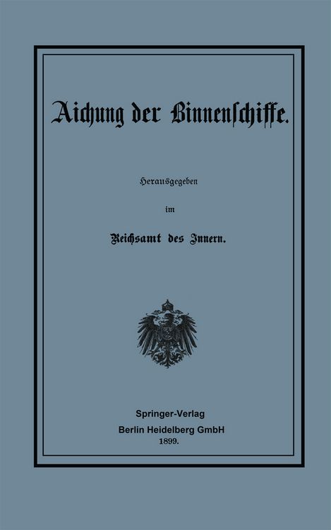 Produktbild: Aichung der Binnenschiffe