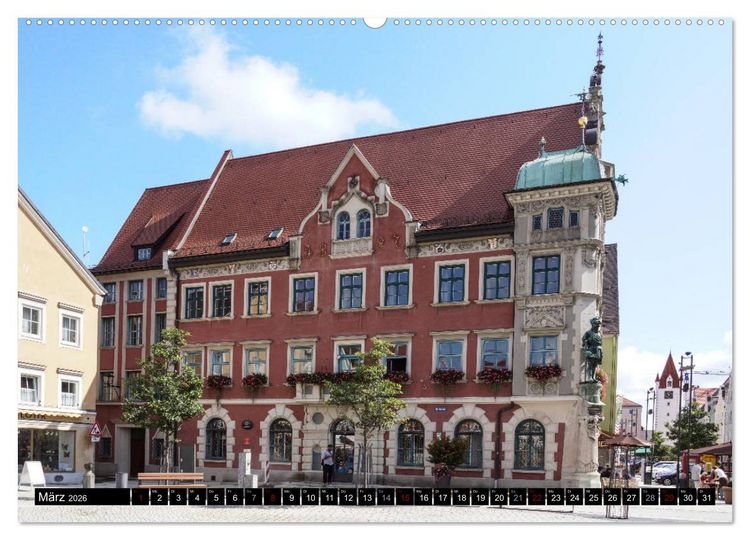 Produktbild: Das Allg&auml;u - Seine malerischen Altst&auml;dte (Wandkalender 2026 DIN A2 quer), CALVENDO Monatskalender