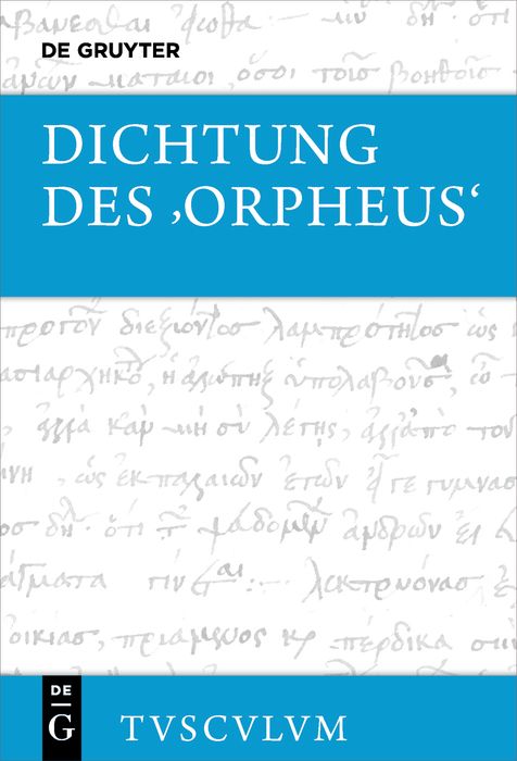 Produktbild: Dichtung des &rsaquo;Orpheus&lsaquo;
