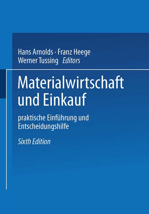 Produktbild: Materialwirtschaft und Einkauf