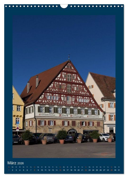 Produktbild: Esslingen am Neckar - Sehenswertes (Wandkalender 2026 DIN A3 hoch), CALVENDO Monatskalender