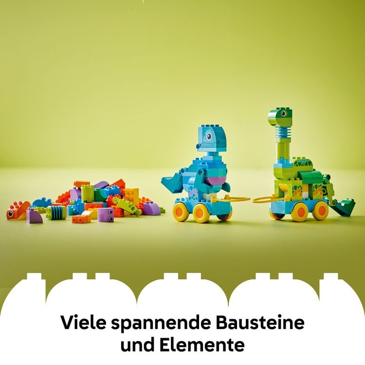 Produktbild: LEGO DUPLO 10451 Town Dinos auf R&auml;dern 3-in-1-Set, Lernspielzeug