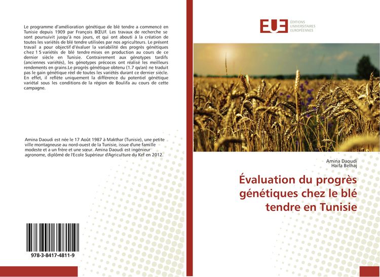 Produktbild: &Eacute;valuation du progr&egrave;s g&eacute;n&eacute;tiques chez le bl&eacute; tendre en Tunisie