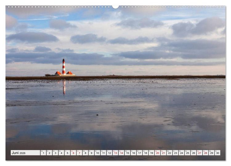 Produktbild: Schleswig-Holstein - Nordfriesland (hochwertiger Premium Wandkalender 2026 DIN A2 quer), Kunstdruck in Hochglanz