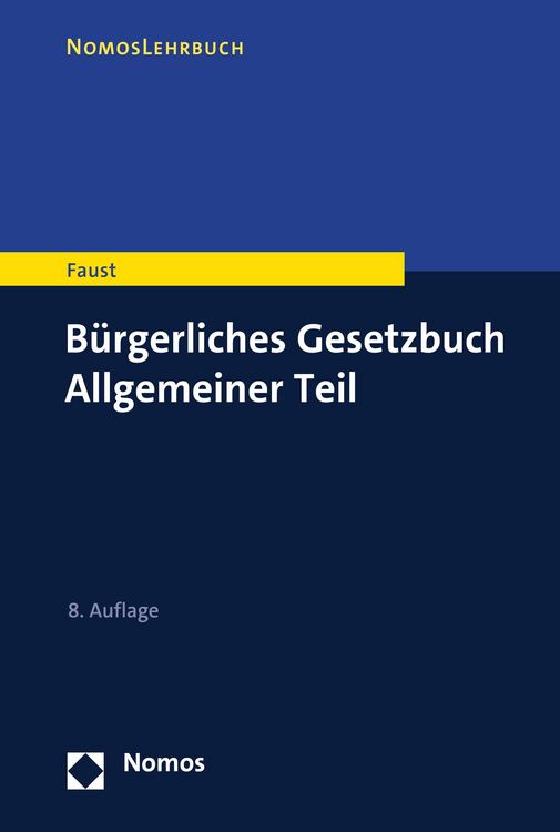 Produktbild: B&uuml;rgerliches Gesetzbuch Allgemeiner Teil