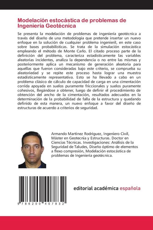 Produktbild: Modelaci&oacute;n estoc&aacute;stica de problemas de Ingenier&iacute;a Geot&eacute;cnica
