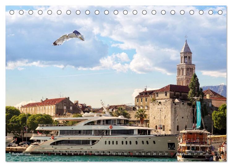 Produktbild: Kroatien - Landschaften am Mittelmeer (Tischkalender 2026 DIN A5 quer), CALVENDO Monatskalender