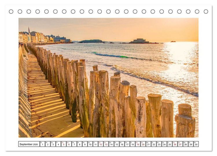 Produktbild: Malerische Bretagne - facettenreiche Region (Tischkalender 2026 DIN A5 quer), CALVENDO Monatskalender