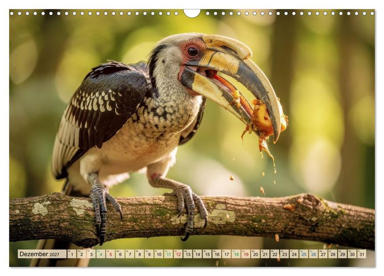 Produktbild: Nashornv&ouml;gel (Wandkalender 2027 DIN A3 quer), CALVENDO Monatskalender