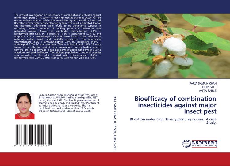 Produktbild: Bioefficacy of combination insecticides against major insect pest