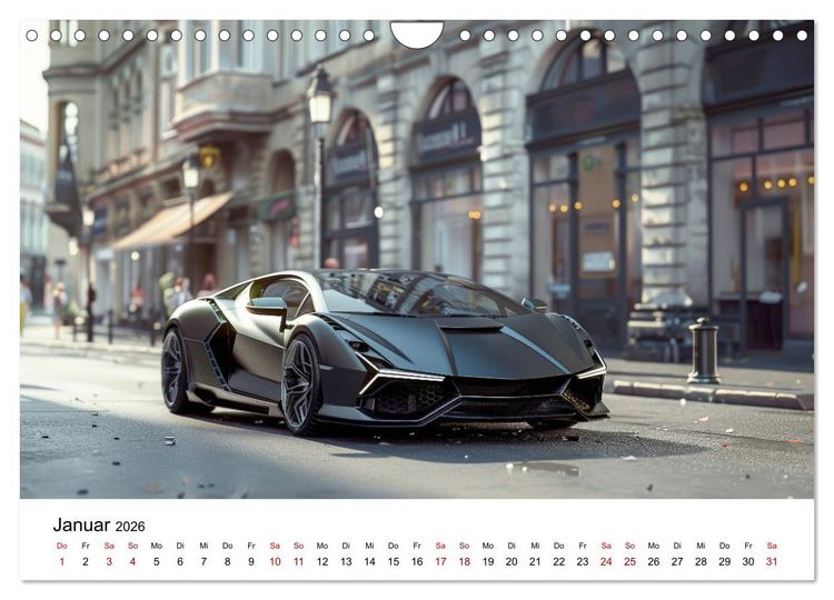 Produktbild: Schnelle Sportwagen (Wandkalender 2026 DIN A4 quer), CALVENDO Monatskalender