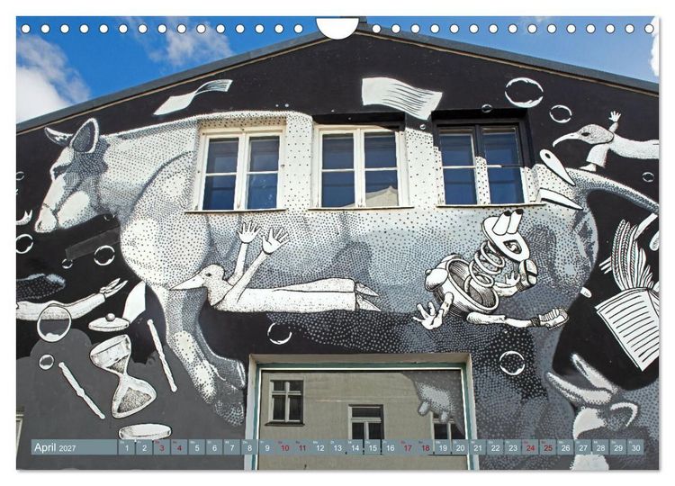 Produktbild: Streetart in M&uuml;nchen (Wandkalender 2027 DIN A4 quer), CALVENDO Monatskalender
