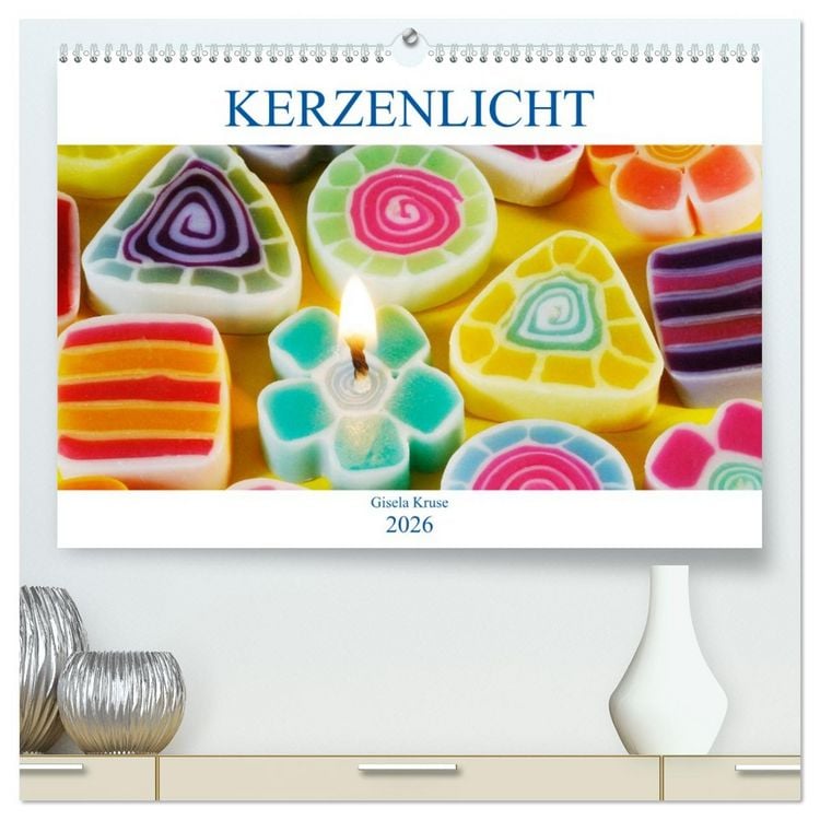 Produktbild: Kerzenlicht (hochwertiger Premium Wandkalender 2026 DIN A2 quer), Kunstdruck in Hochglanz