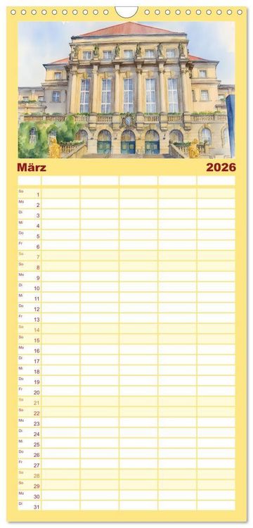 Produktbild: Familienplaner 2026 - DOCUMENTA-Stadt Kassel mit 5 Spalten (Wandkalender, 21 x 45 cm) CALVENDO