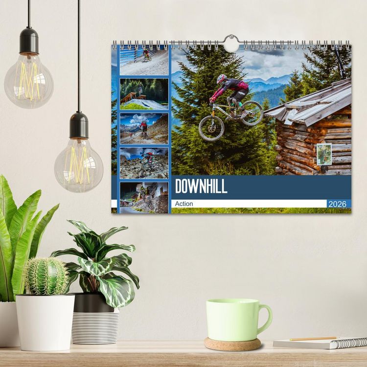 Produktbild: Downhill Action (Wandkalender 2026 DIN A4 quer), CALVENDO Monatskalender