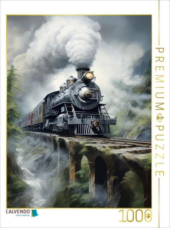Produktbild: CALVENDO Puzzle Lokomotiven Steampunk | 1000 Teile Lege-Gr&ouml;&szlig;e 64x48cm Foto-Puzzle f&uuml;r gl&uuml;ckliche Stunden