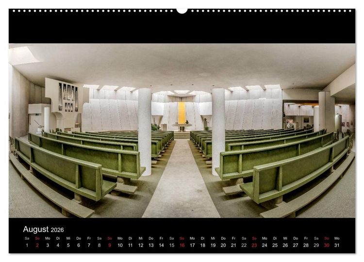 Produktbild: Kapellen, Kirchen und Kathedralen 2026 (hochwertiger Premium Wandkalender 2026 DIN A2 quer), Kunstdruck in Hochglanz