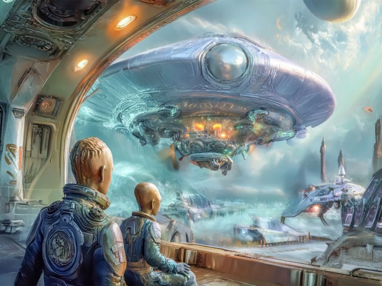 Produktbild: CALVENDO Puzzle Science Fiction Reise | 1000 Teile Lege-Gr&ouml;&szlig;e 64x48cm Foto-Puzzle f&uuml;r gl&uuml;ckliche Stunden