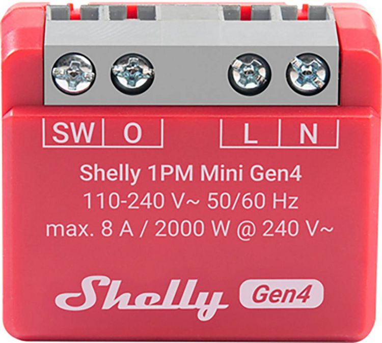 Produktbild: Shelly 1PM Mini Gen4 Funk-Schalter