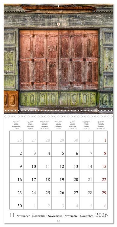 Produktbild: L'&acirc;me des boutiques oubli&eacute;es (Calendrier mural carr&eacute; 2026 30x30 cm) Calendrier double avec une page pour vos prises de notes