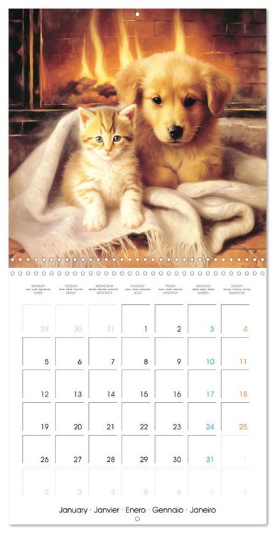 Produktbild: Instants craquants (Calendrier mural carr&eacute; 2026 30x30 cm) Calendrier double avec une page pour vos prises de notes