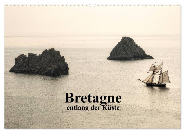 Produktbild: Bretagne entlang der K&uuml;ste (Wandkalender 2026 DIN A2 quer), CALVENDO Monatskalender
