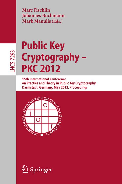 Produktbild: Public Key Cryptography -- PKC 2012