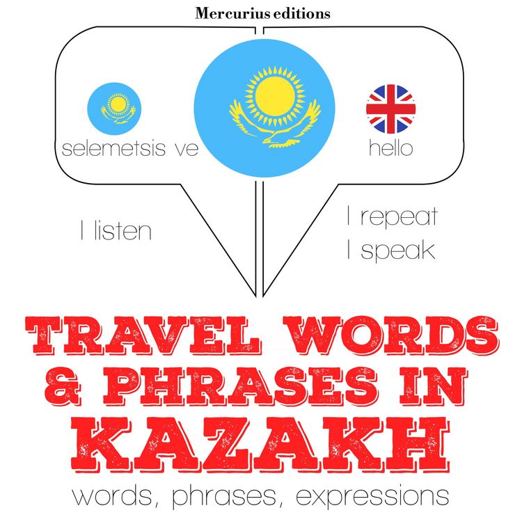 Produktbild: Travel words and phrases in kazakh