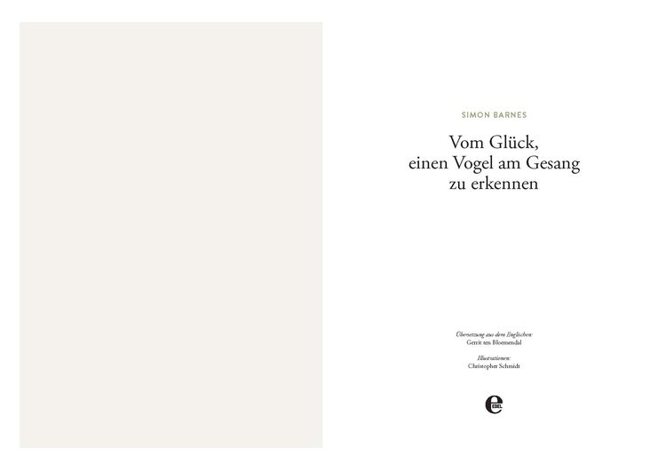 Produktbild: Vom Gl&uuml;ck einen Vogel am Gesang zu erkennen