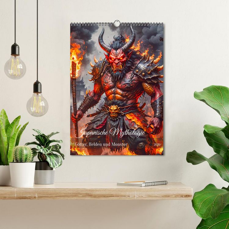 Produktbild: Japanische Mythologie - G&ouml;tter, Helden und Monster (Wandkalender 2026 DIN A3 hoch), CALVENDO Monatskalender