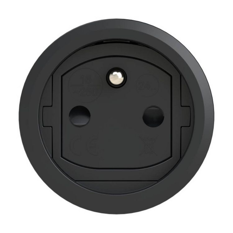 Produktbild: PCE 2411-src Schutzkontaktkupplung Gummi, Kunststoff 230V Schwarz, Rot IP54