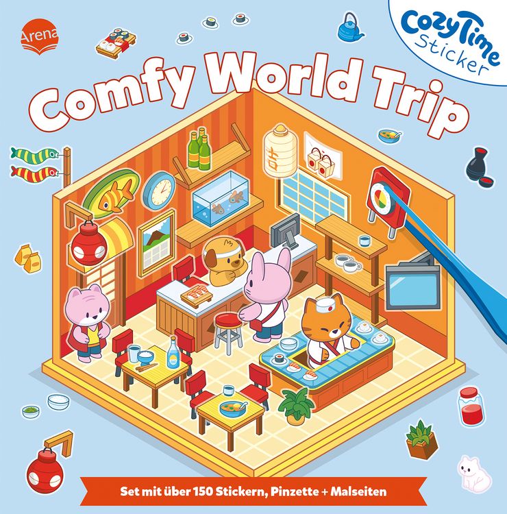 Produktbild: Cozy Time Sticker. Comfy World Trip